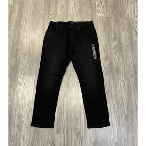 NWT Lucky Brand Jeans Mens 36x30 Black 412 Athletic Slim Dark Wash Stretch Denim